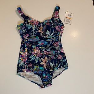 Swimsuit, Maxine of Hollywood, Minimizer, 16W